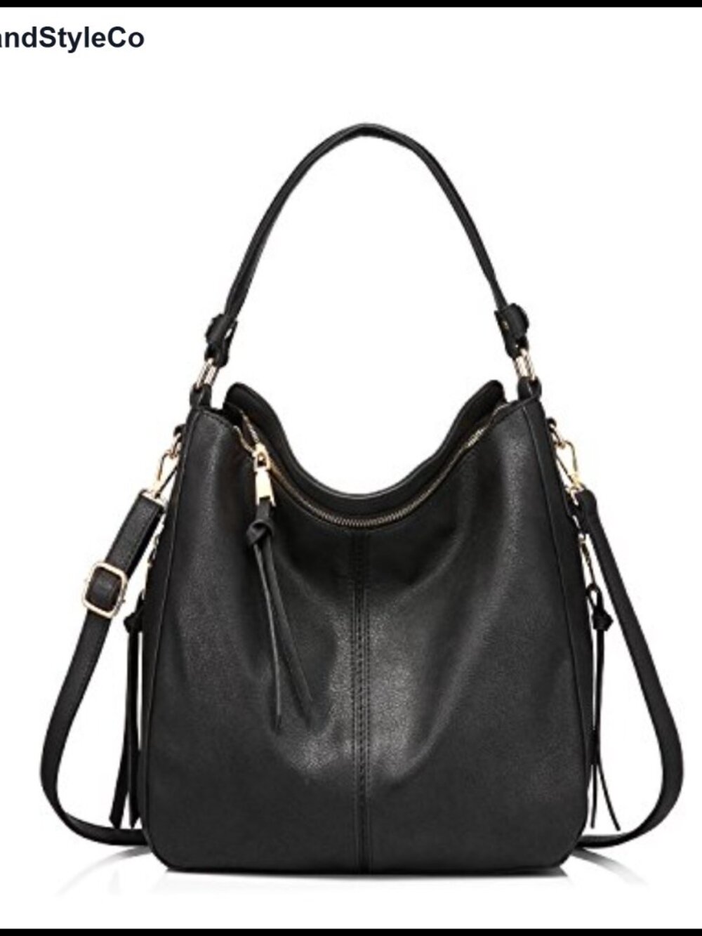 Hobo Crossbody Bag Women Designer Shoulder Purse Faux Leather Tassel Large